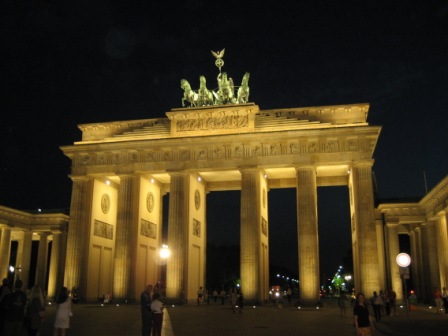 Brandenburg Gate at night, Berlin