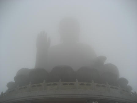 The Tian Tan Buddha - you see we didn't get a great look at it!, Hong Kong