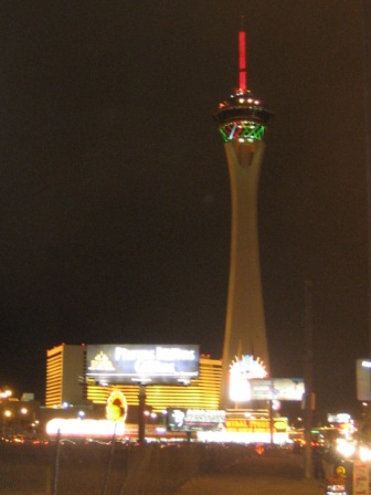 The Stratosphere ... the red line is the ride, Las Vegas, Nevada,USA