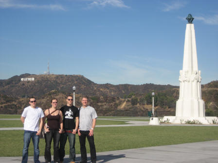 The famous 'Hollywood' sign  viewed from Griffith Park, Los Angeles, California,USA