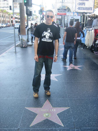 Bruce Lee Star on the Walk of Fame, Hollywood, Los Angeles, California,USA