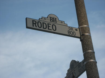 Where to shop in LA ...Rodeo Drive, Beverley Hills, Los Angeles, California,USA