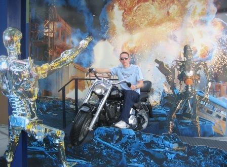 I'll be back and riding my Harley, Universal Studios, Los Angeles, California,USA