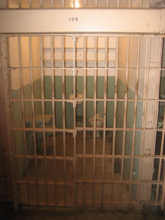 The cells appear very rudimentary, Alcatraz, San Francisco, California,USA