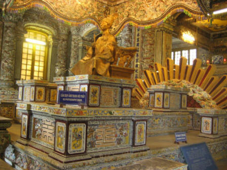 Inside Khai Dinh's tomb, Vietnam