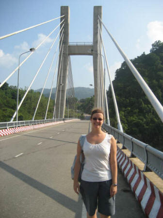 Carly on Da Krong Bridge