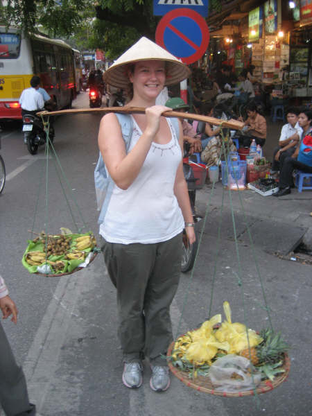 Carly's new career - selling bananas!